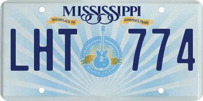 MS license plate LHT774