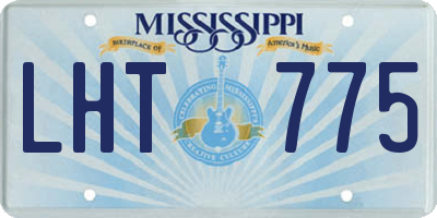 MS license plate LHT775