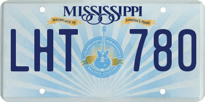 MS license plate LHT780