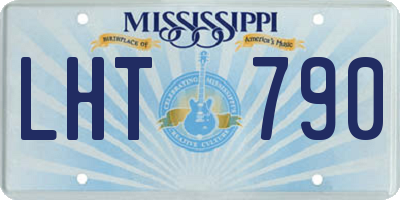 MS license plate LHT790