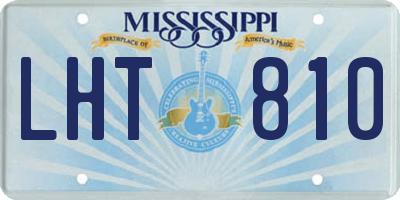 MS license plate LHT810