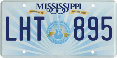MS license plate LHT895