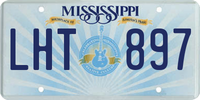 MS license plate LHT897