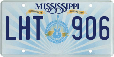 MS license plate LHT906