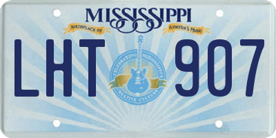 MS license plate LHT907