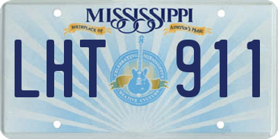 MS license plate LHT911