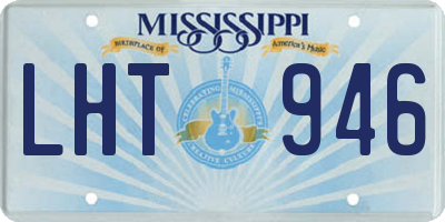 MS license plate LHT946
