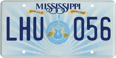 MS license plate LHU056