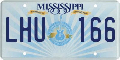MS license plate LHU166