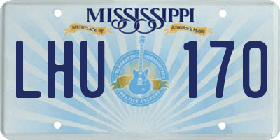 MS license plate LHU170