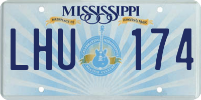 MS license plate LHU174