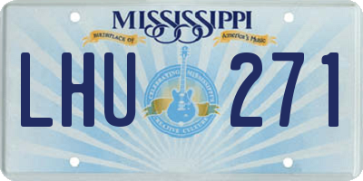 MS license plate LHU271