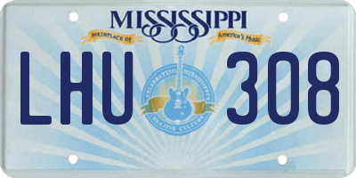 MS license plate LHU308