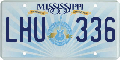 MS license plate LHU336