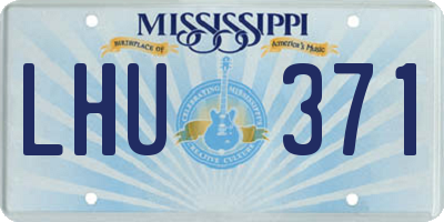 MS license plate LHU371