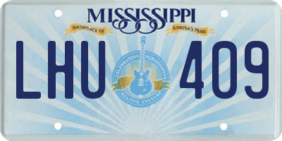 MS license plate LHU409