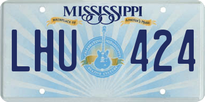 MS license plate LHU424