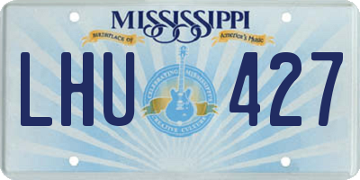 MS license plate LHU427
