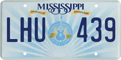 MS license plate LHU439