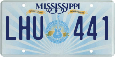 MS license plate LHU441