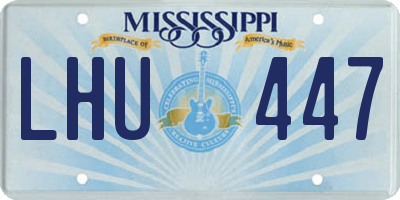 MS license plate LHU447