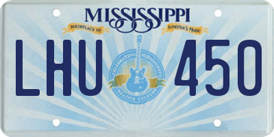 MS license plate LHU450
