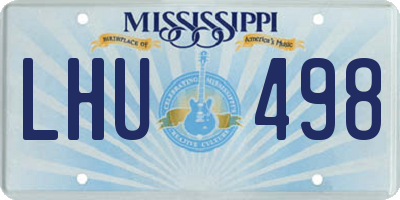 MS license plate LHU498