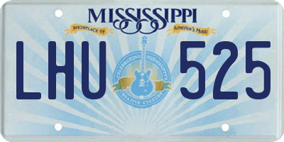 MS license plate LHU525