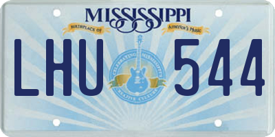 MS license plate LHU544