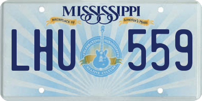MS license plate LHU559