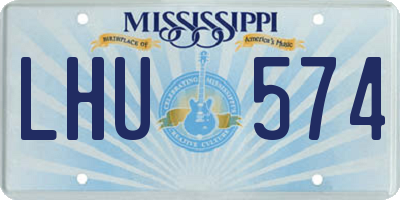 MS license plate LHU574