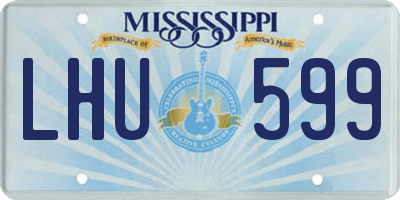 MS license plate LHU599