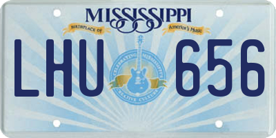 MS license plate LHU656