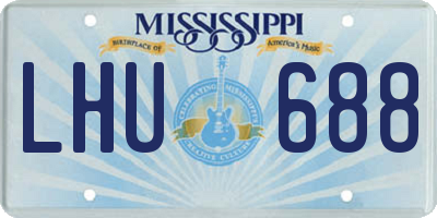 MS license plate LHU688