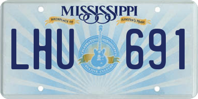 MS license plate LHU691