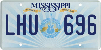 MS license plate LHU696