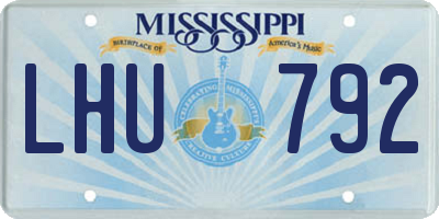 MS license plate LHU792