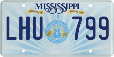 MS license plate LHU799