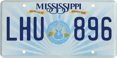 MS license plate LHU896