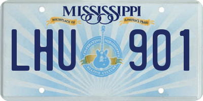 MS license plate LHU901