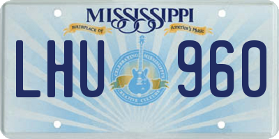 MS license plate LHU960