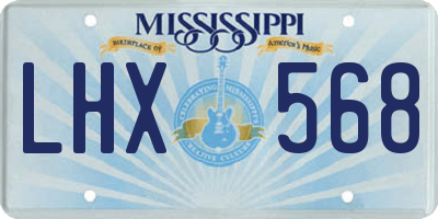 MS license plate LHX568