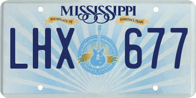 MS license plate LHX677
