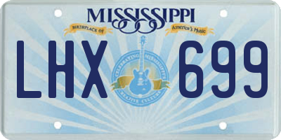 MS license plate LHX699