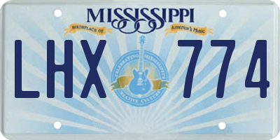 MS license plate LHX774