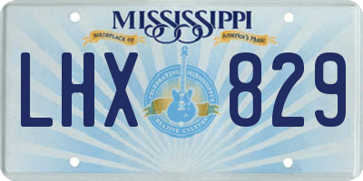 MS license plate LHX829