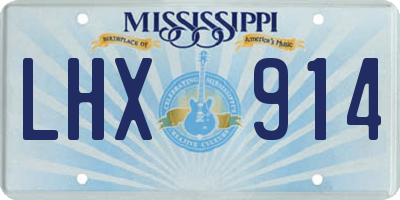 MS license plate LHX914