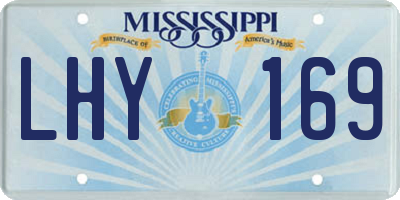 MS license plate LHY169