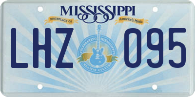 MS license plate LHZ095