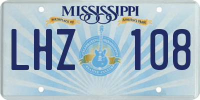 MS license plate LHZ108